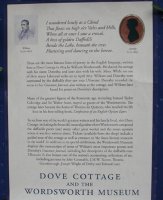Dove Cottage information board