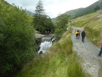 The water turbine weir, with Gill Scramblers!