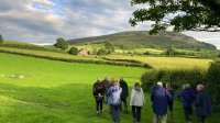 Walking toward Dove House Farm