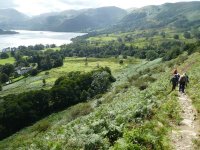 Descending to Aira Force above Lyulph’s Tower