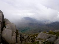 Misty view from Harter Fell top