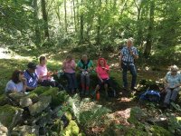 Lunch at the bark peeler hut 2