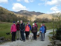 A and B parties at the foot of Easedale