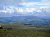 The Coniston Fells from the top of Black Combe Screes