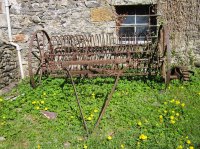 An old hay rake at Preston Patrick Hall