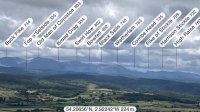 Labelled view of the fells with Peakfinder