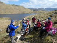 Celebrating Clive’ special birthday at Easedale tarn