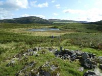 Tea stop by the hut circles