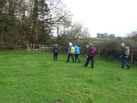 Reaching the stile at Crow Wood 