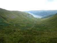 Glencoyne, the path we took is on the left hillside