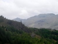 Hazy Bowfell and Crinkle Crags