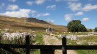 The Whernside walking party join us