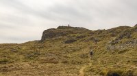 The last climb to Place Fell cairn