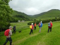 Starting out, Whitecombe Beck valley behind