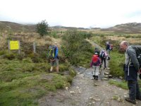 Back over the burn on to the moor