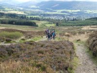 Back to the sign post, Pitlochry below