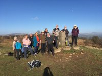 Group photo at Hutton Roof trig point