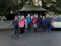 The group at the start at Finsthwaite church