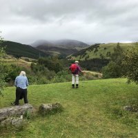 The view up to the top of the Glen