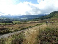 Coffee break looking back over Pitlochry