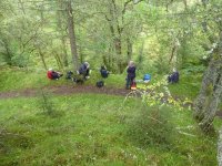 Lunch time – accompanied by the midges!