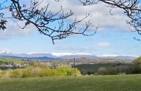 Snow on the mountains