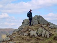 John is "King of the Castle" on top of Tarn Crag