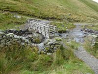 The bridge that replaced the dam for crossing the gill 