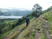 On the steep Travers round Gowbarrow (risk of vertigo!)